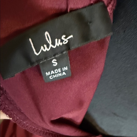 Lulus Burgundy Evening Gown - small - Picture 4 of 4